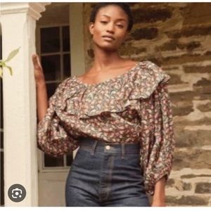 Doen Floral Ruffle Blouse - Multicolor